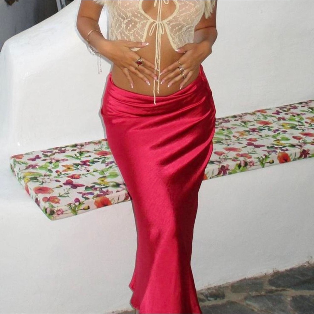 Princess Polly red skirt